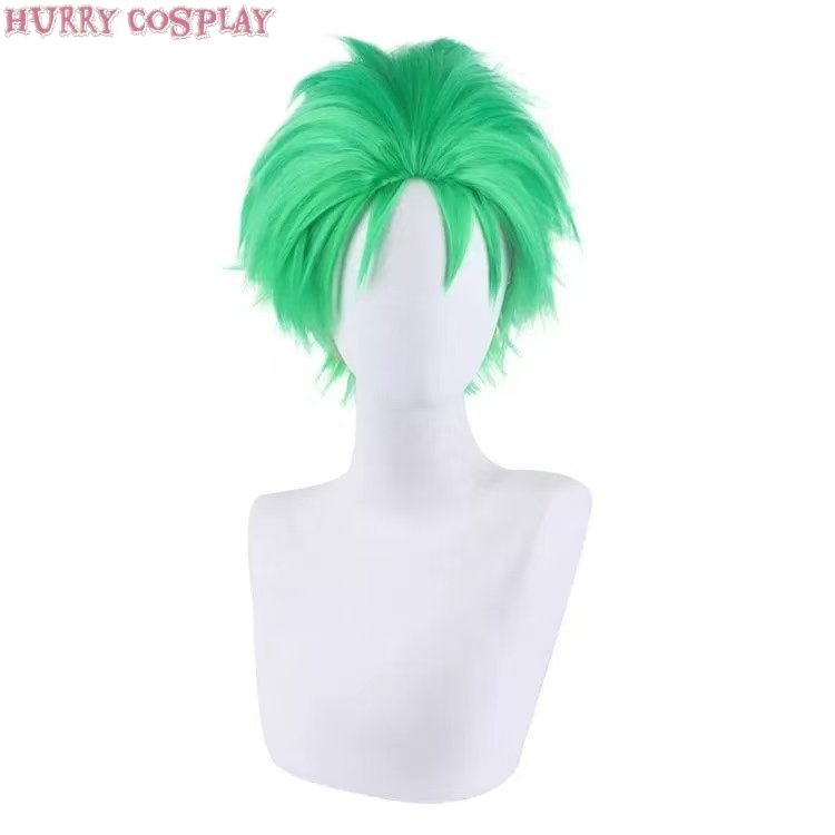 Anime Cosplay,One Piece,Wigs,One Piece Zoro Cosplay Costume - Wig